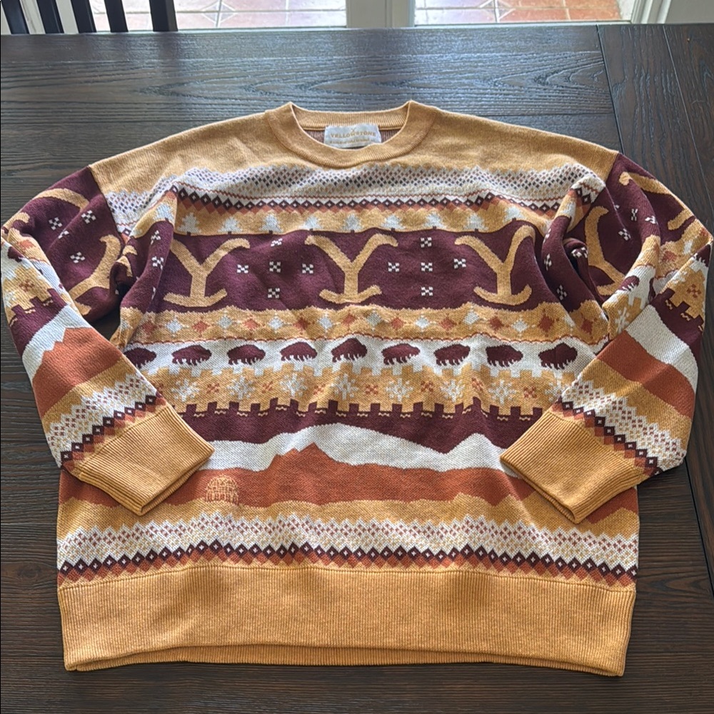 NWOT Men's Yellowstone knit holiday sweater